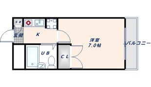 メルベーユ友井の物件間取画像